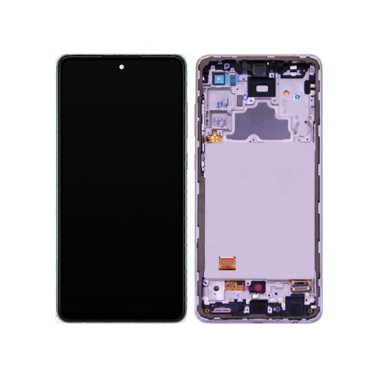 Touch+Display+Frame Samsung Galaxy A72 4G/A725/A72 5G 2021/A726 Service Pack Branco